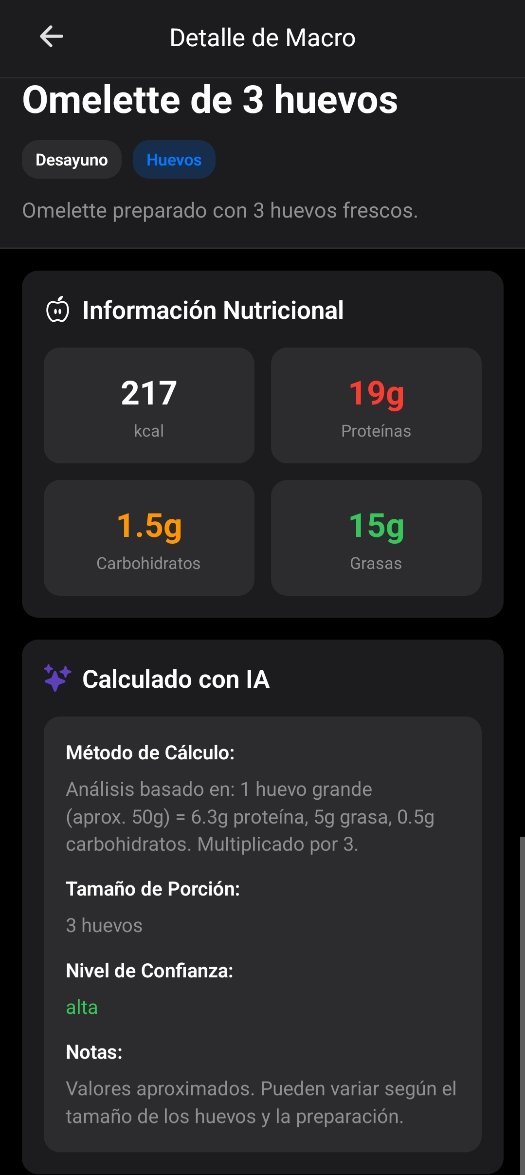 Detalle de Macro con IA